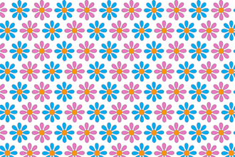 create seamless geometric and floral pattern design