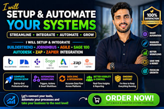 setup buildertrend  jobnimbus agile sage 100 autodesk  zap,zapier integration