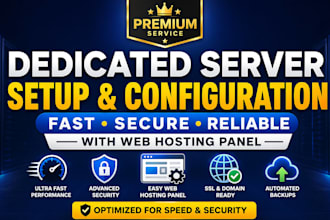 configure fast secure dedicated server hosting with wordpress web hosting panel