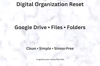 organize your google drive, files, and digital workspace