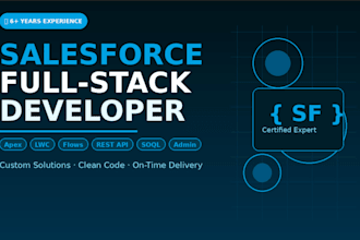 develop custom salesforce solutions using apex, lwc, flows and integration