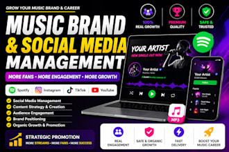 manage your music brand and social media for growth and fan engagement