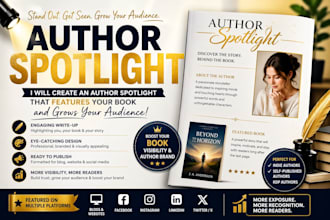 create an author spotlight that features your book and grows your audience