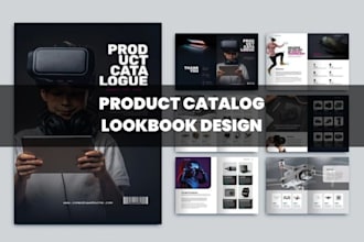 design minimalist digital tech gadget product guide catalog instructional manual