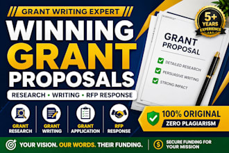 write grant, do grant writing research, be grant rfp writer