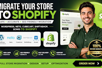 shopify migration wordpress to shopify neto cubecart shift4shop ecwid to shopify