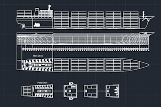 create professional autocad 2d drawings from sketch or PDF