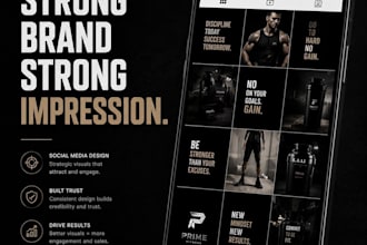 create premium fitness social media designs for your brand