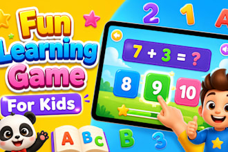 develop a fun and addictive educational kids game for android and ios