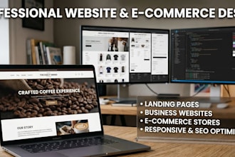 create a professional responsive website or online store