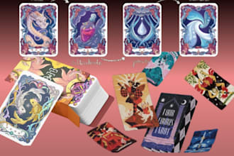 design professional board game, card game art, and box packaging assets