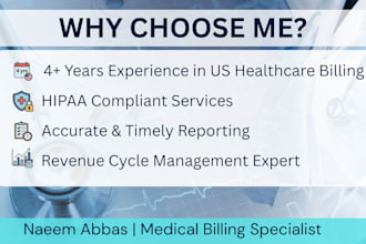 provide medical billing ar follow up and denial management