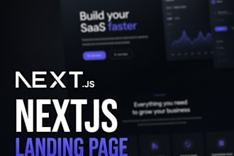 develop your landing page with reactjs