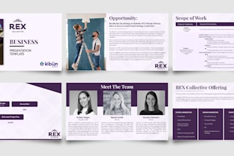 design a attractive company business profile powerpoint presentation