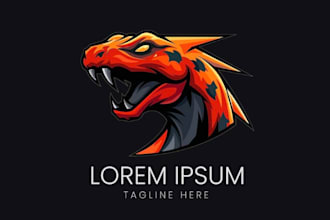 create wonderful hydra dragon mascot logo design with 1 day delivery