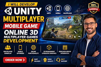 develop unity multiplayer mobile game online 3d multiplayer game development