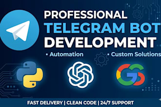 do professional python telegram bot development