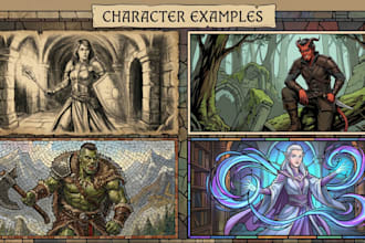 generate custom dnd character art and campaign maps