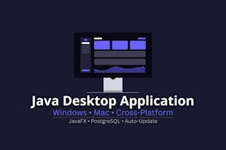 build a complete java desktop application for windows and mac