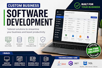 develop custom business solutions desktop and databases
