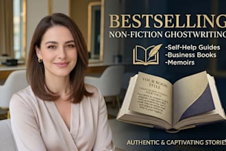ghostwrite your nonfiction book, self help guide, business book or memoir