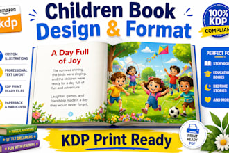 illustrate children book and format for amazon kdp print ingramspark lulu epub