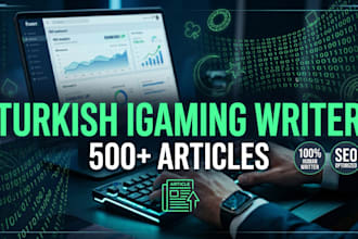 write high ranking turkish igaming SEO content