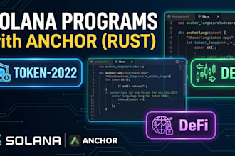build solana programs with anchor rust token 2022 dex and defi