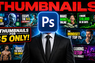 create professional thumbnails for youtube, tiktok and instagram