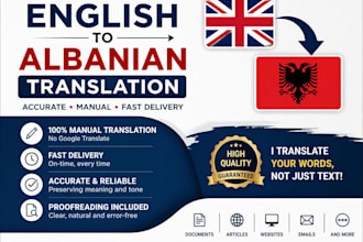 translate english and italian to albanian professionally