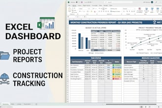 create construction project reports and excel dashboards