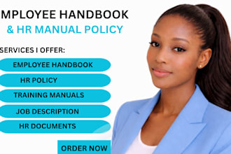 write a UK employee handbook, HR manual, and company policies