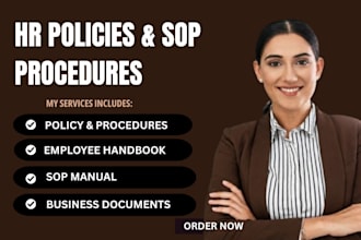 write a UK employee handbook, HR manual, and company policies