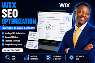 wix SEO optimization, wix , website redesign, wix website, wix studio website