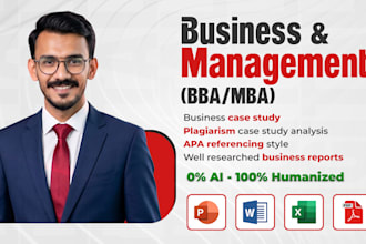 write professional business reports and research summaries