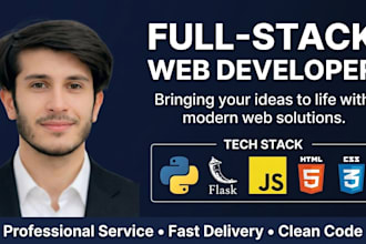 develop a professional python flask website and application