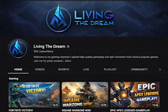 design timeless youtube banner and logo design