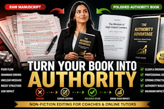 edit your non fiction book for clarity, authority and client conversion