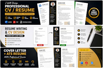 write and design professional ats resumes and cvs