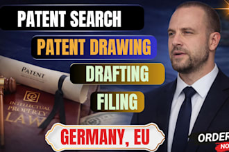 file your design patent, search, drafting and file dpma attorney