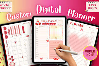 design minimalist digital planners and journals with cover
