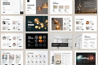 design digital clickable pdf product catalog spec sheet smart home tech gadget