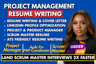 craft killer scrum master project management resume pmp agile resume CV