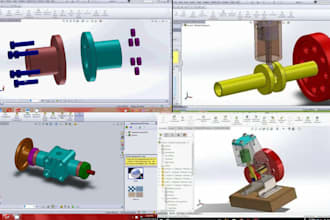 parametric mechanical solidworks 3d cad modeling injection molding for cnc parts