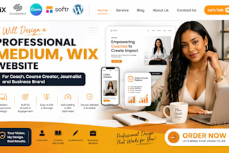 medium journalist online course life career coach business wix website design