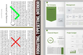 create your book layout design, formatting and typesetting