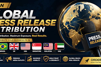 distribute your business PR in germany, brazil, UK, USA, singapore, malaysia,uae