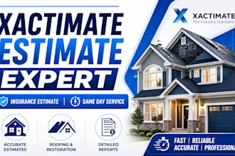 create accurate xactimate estimate for insurance and siding damage
