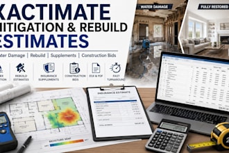 write xactimate mitigation and rebuild estimates with supplements