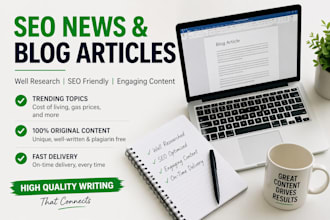 write SEO news and blog articles